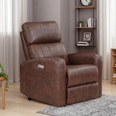 VIVIADORE Faux Leather Power Lift Recliner Chair, Electric Reclining Armchair with One-Touch Remote, Pocket Coil Seat, Padded Arms