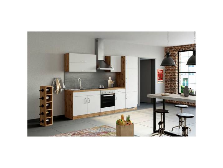 Held Küchenleerblock, Weiss, Holzwerkstoff, nur wie online abgebildet bestellbar, 270 cm, in den Filialen individuell planbar, Küchen, Küchenblöcke, Küchenzeilen, Küchenzeilen ohne Geräte