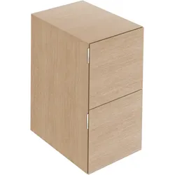 Keuco Edition 11 Art Sideboard 32542890401 40x70x49cm, 2 Frontauszüge, Innenbeleuchtung, Furnier, Eiche hell
