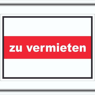 HB-Druck zu vermieten Aufkleber mit Text Werbeaufkleber A2 (420x594mm)