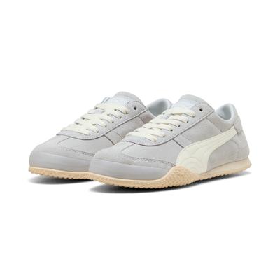 Sneaker PUMA "BELLA UT CLASSIC", Damen, Gr. 37, beige (silber mist, alpine snow), Leder, mehrfarbig, Schuhe Sneaker, für Alltag und Freizeit, mit Leder-Obermaterial, mit Schnürung