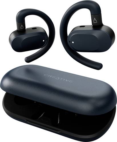 Creative Outlier GO TWS On Ear Headset Bluetooth Stereo Schwarz Schweißresistent, Wasserbeständig, Batterieladeanzeige, inkl. Lade- und Dockings
