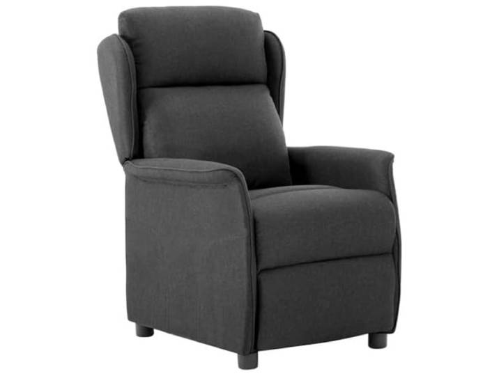 IBUQDDV Relaxsessel Dunkelgrau Polyester mit Verstellbarer Lehne Weiche Polsterung, manuelle Verstellung, stabile Kunststoffbeine, für Wohnzimmer, modernes Design