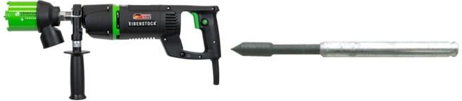 Set Eibenstock EHD 1500 Set Diamant-Trocken-Kernbohrmaschine + Eibenstock Zentrierspitze, federnd für Aufnahmeschaft H (Nutzlänge: 70 mm, 130 mmlang)
