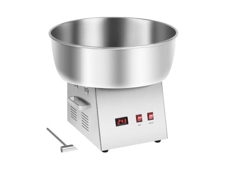 Royal Catering RCZK-1030-W Zuckerwattemaschine Profi Zuckerwatte Automat (1000 W, 1 Portion / 30 s, Ø 52 cm, Edelstahl)