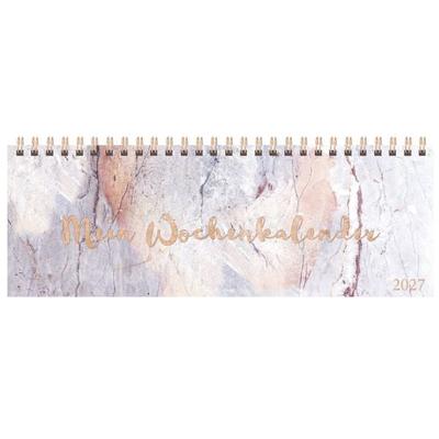 Tischquerkalender Marble 2027