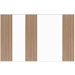 Schmidt Schiebevorhang Panilo 6er Set Polyester Braun