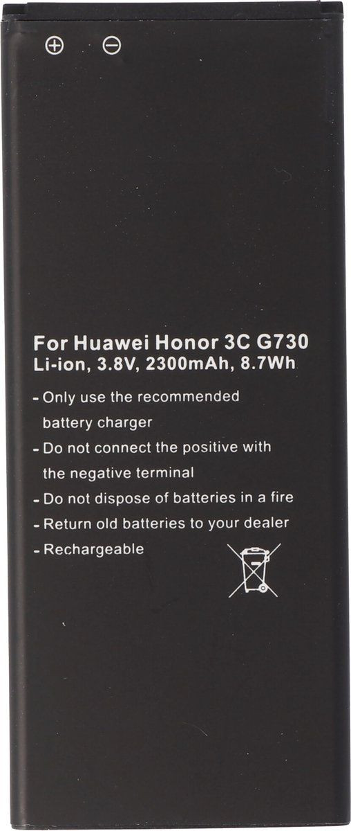 Accucell Accu geschikt voor Huawei G730, Huawei G740, HB4742A0RBC