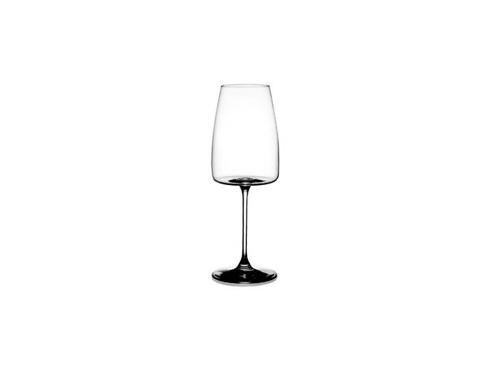 Verre à vin rouge en cristallin transparent, tige étirée, résista