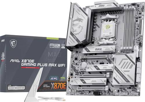 MSI MAG X870E GAMING PLUS MAX WIFI Mainboard Sockel (PC) AMD AM5 Formfaktor (Details) ATX Mainboard-Chipsatz AMD X870E