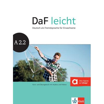 DaF leicht. Kurs- und Übungsbuch + DVD-ROM A2.2, Taschenbuch von Sabine Jentges,Elke Körner,Angelika Lundquist-Mog,Kerstin Reinke,Eveline Schwarz,