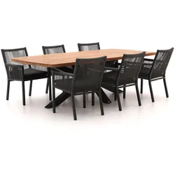 Manifesto Rivola/Induno Dänisch oval 240 cm Gartenmöbel-Set 7-teilig