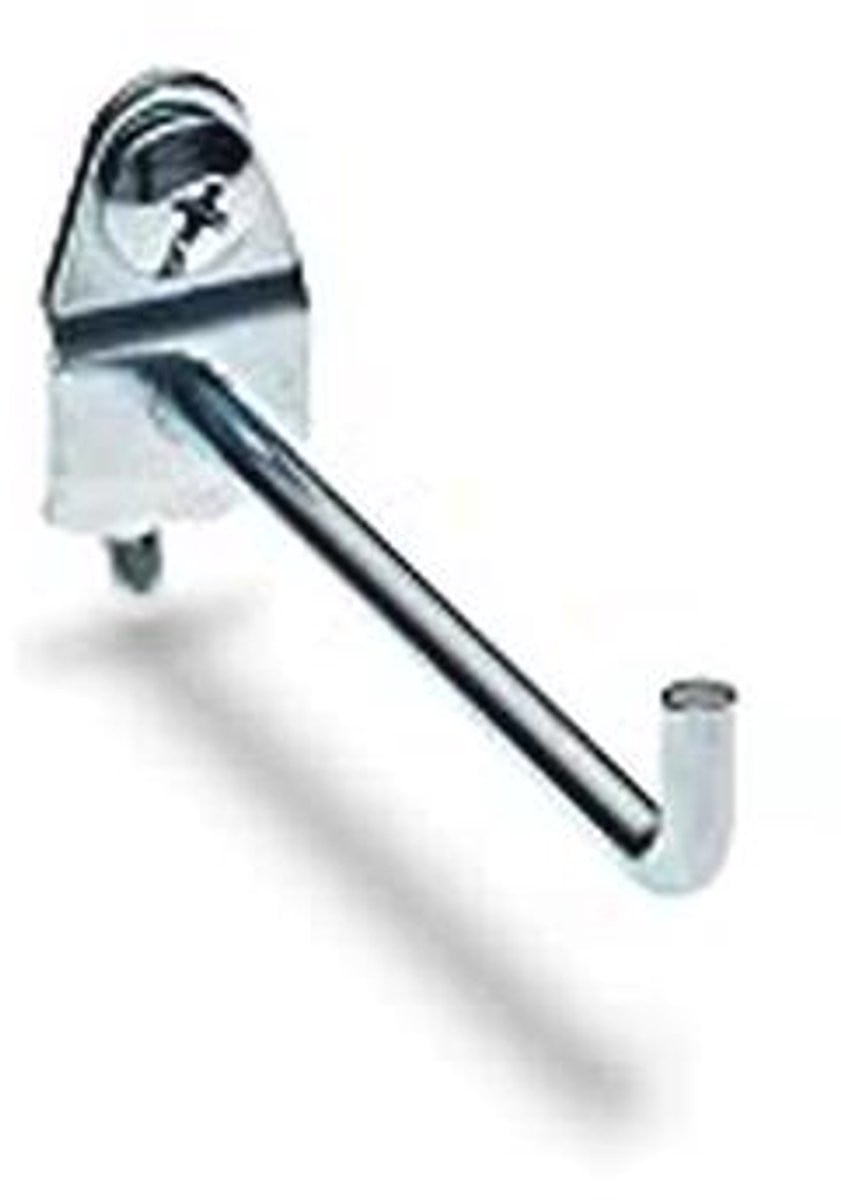 Enkele Rod Pegboard Haak 3 inch - Zilver voor gereedschapsopslag