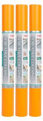 "Con-Tact Brand Creative Covering Adhesive Covering, Orange, 18"" x 16 ft, Pack of 2"