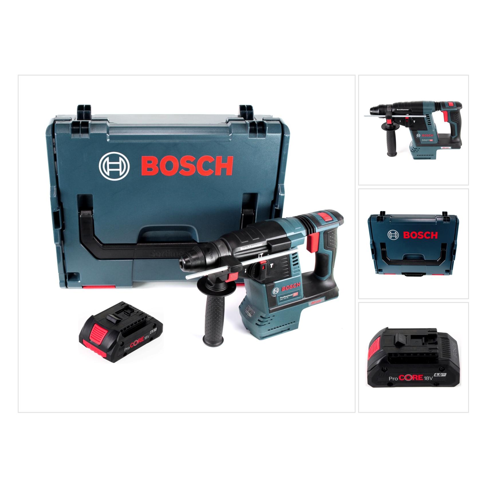 Bosch Professional GBH 18V-26 Akku Bohrhammer 18V 2,6J SDS plus Brushless + 1x Akku 4,0Ah + L-Boxx - ohne Ladeger (Bohrhammer) (20846551)