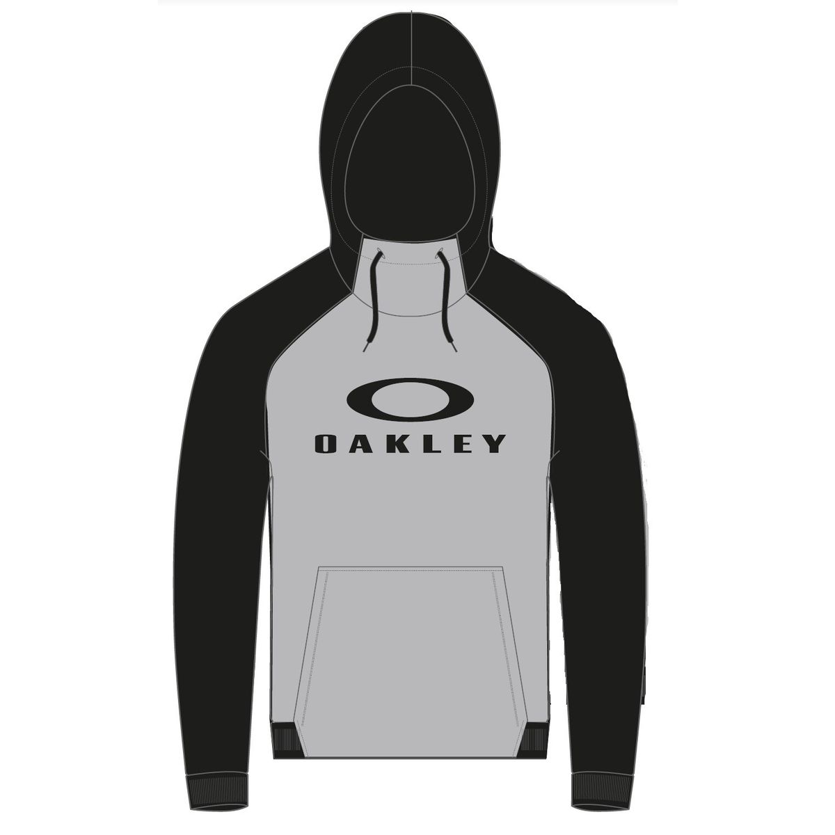 Oakley Bark DWR Fleece Hoody lunar rock/blackout (94I) S FOA406919-94I-S