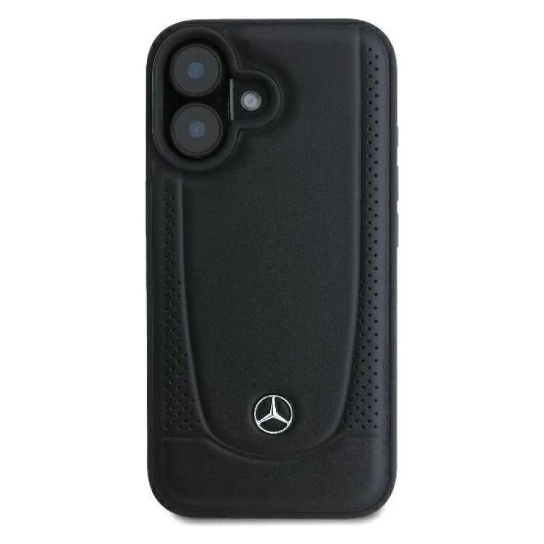 Mercedes MEHCP16SARMBK iPhone 16 6.1" czarny/black hardcase Leather Urban (Apple iPhone 16) (Mer008280-0)