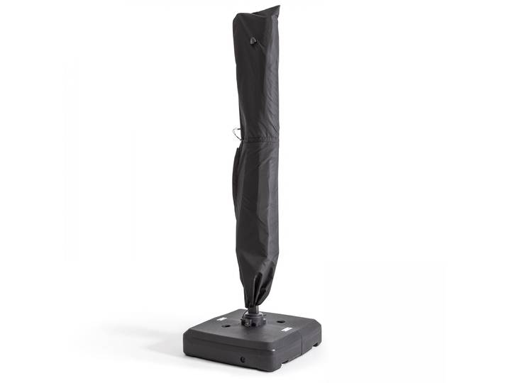 Oviala - Housse de parasol déporté 240 cm noir