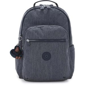 kipling Schulrucksack Seoul Lap, Marine Navy, blau, für Jungen und Mädchen