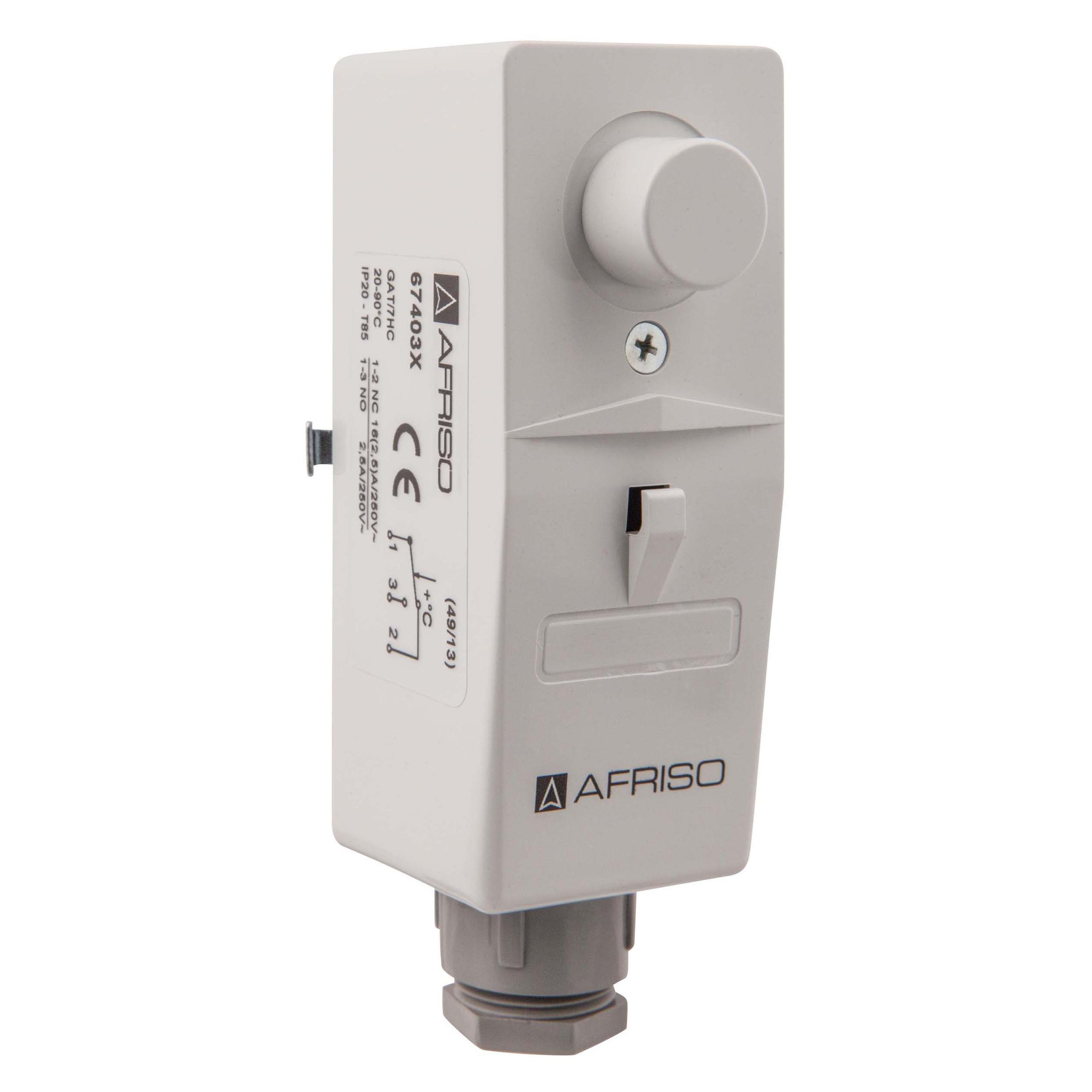 Magni Gehäuse-Anlegethermostat, GAT/7HC innenliegende Verstellung, 67403 (67403X)