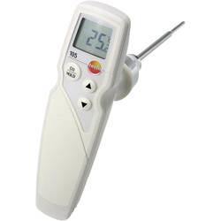 testo 105 Einstichthermometer (HACCP) kalibriert (DAkkS-akkreditiertes Labor) Messbereich Temperatur -50 bis 275 °C Fühler-Typ K HACCP-konform 0563 1051-D