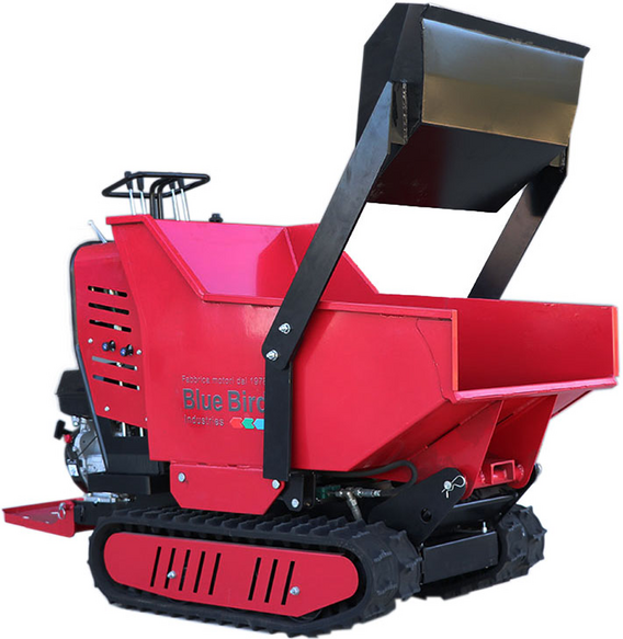 Brouette à chenilles Blue Bird Trasporter 500DL - benne dumper hydraulique 500 kg