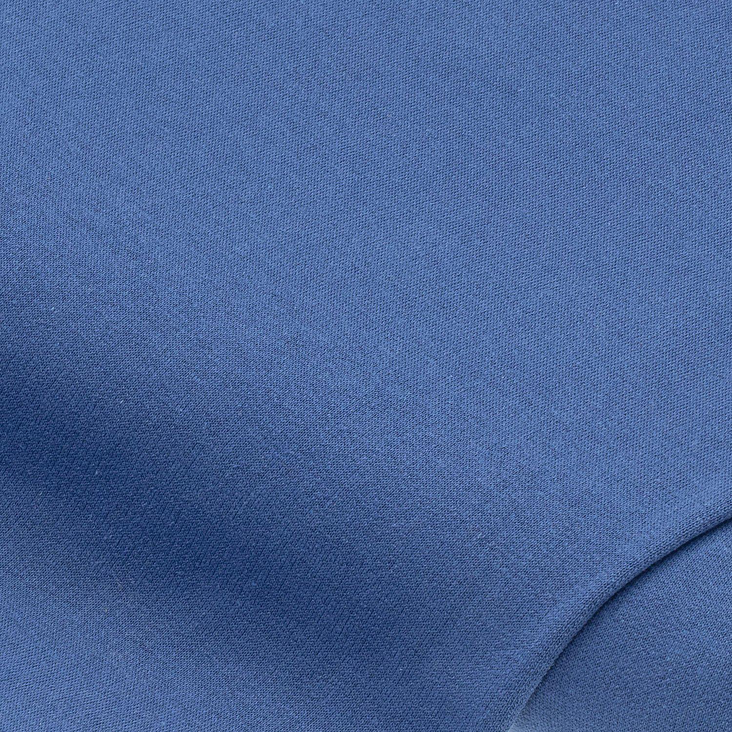 Sweatstoff "Basic" mit gerauter Innenseite, saphir
