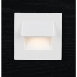 Wandeinbauleuchte Life LV230/BL/BC, 230V, Schwarz, 70x70x43mm Evenes