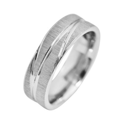 Partnerring AKZENT "Strong Connection, langlebig" Gr. 58, silber (silberfarbig), Fingerringe, Herren, 58, Edelstahl