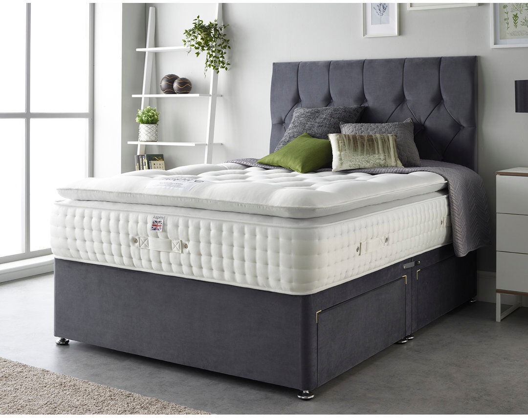 Aspire Pillow Top Pocket Sprung Mattress Double (4'6)