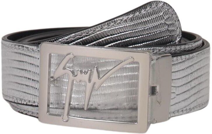 Giuseppe Zanotti Damen Gürtel, Silber, Gr. 115, kein / Etikett - Second Hand