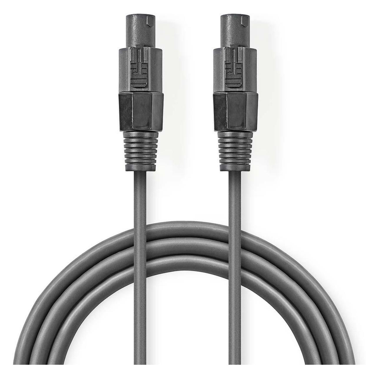 Nedis Lautsprecherkabel 48 x 0.20 mm Kupfer 10.0 m rund PVC Dunkelgrau Kartonverpackung (10 m) (COTG16000GY100)