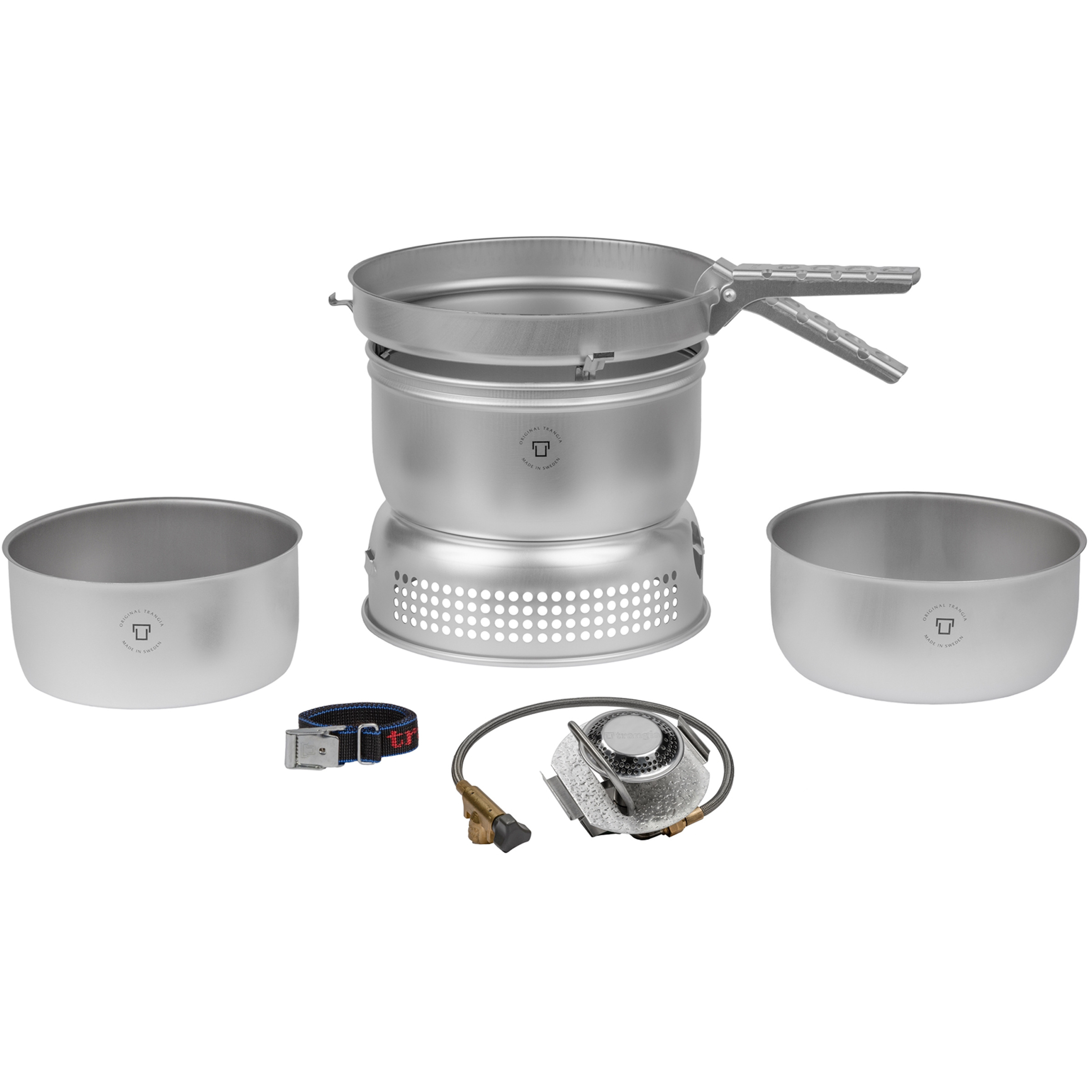 Trangia Sturmkocher groß Duossal Campingkocher silber Trekking