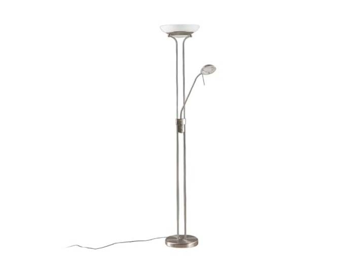 Lindby LED Lampadaire Yveta à intensité variable (Moderne) en Gris Métal e. a. pour Salon & Salle manger (à 2 lampes\,)\, Sur Pied Lampe a de Sol