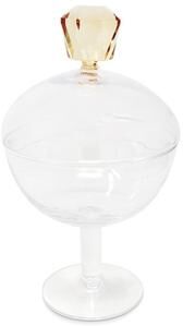Vivience Glass Jar with Colored Diamond Handle