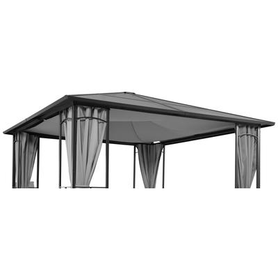 Sonnensegel KONIFERA "Valencia", grau, B:300cm T:400cm, Polyester, Sonnensegel, BxT: 300x400 cm für Pavillon Barbados