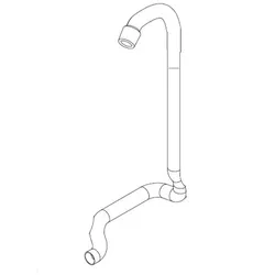 Fimap 1,25 m lang schwarz Saugschlauch Anschluss 29 mm My16 Ansaugschlauch vom Tank zum Saugmotor, 29 mm Anschluss
