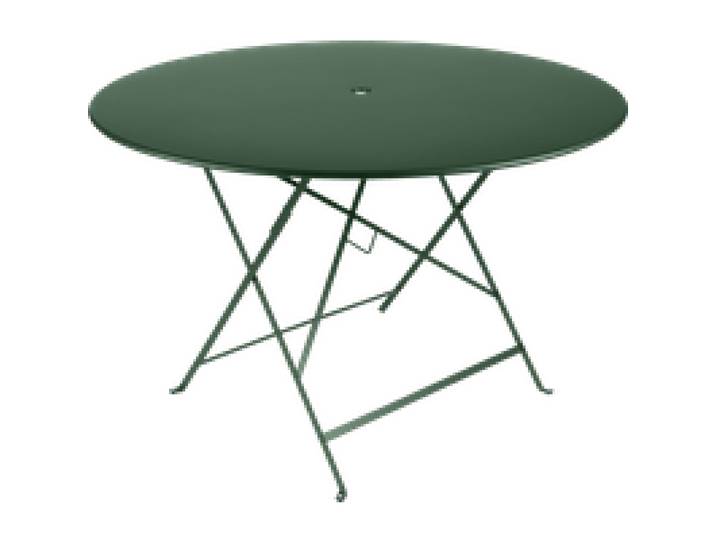 Table Ronde Pliante Ø117 cm Bistro en Acier