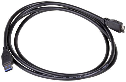 Akyga USB-Kabel USB-A Stecker, USB-Micro-B 3.0 Stecker 1.80m Schwarz AK-USB-13