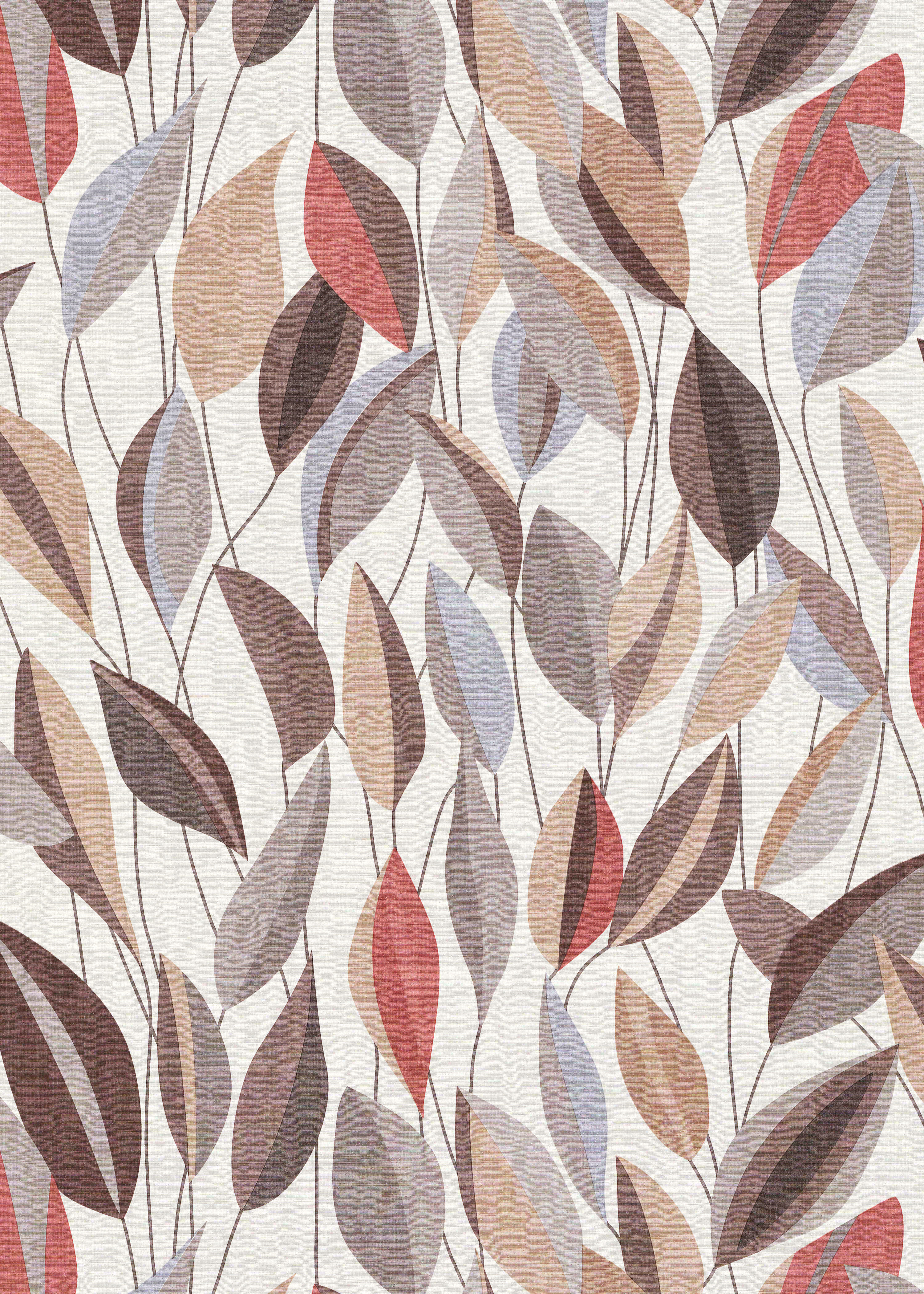 Vliestapete ERISMANN "Vliestapete FOLIAGE", braun, B:0,53m H:0,09m L:10,05m, Vlies, Tapeten, Vliestapete, Phthalate frei braun B/L: 0,53m x 10,05m, Rollen: 1