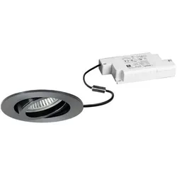 Brumberg 39143783 LED-Einbaustrahler 230 V AC, 50 Hz, 6 W, 38°, 3.000 K, rund, schwenkbar, vinyls