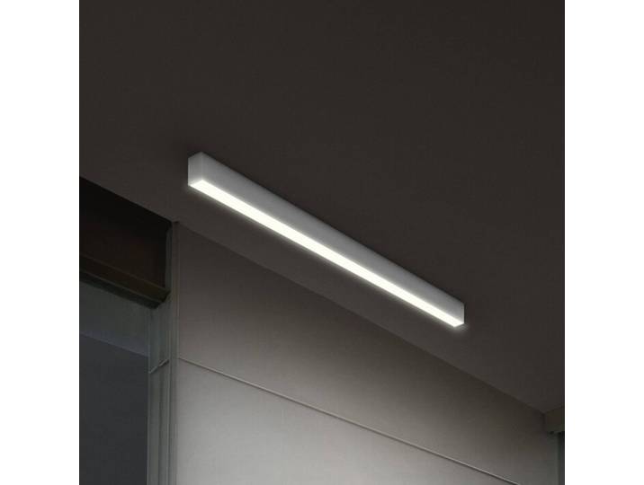 OSRAM LED Deckenleuchte Office line Cuboid, dimmbar, weiß / opal, für Arbeitszimmer / Büro, Aluminium, Modern