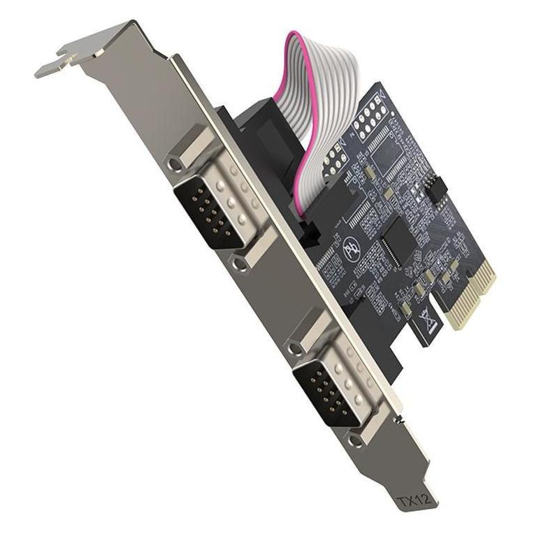 Unitek PCI Express kontroler 2x RS-232 Y-7504BBK01 (Y-7504BBK01)