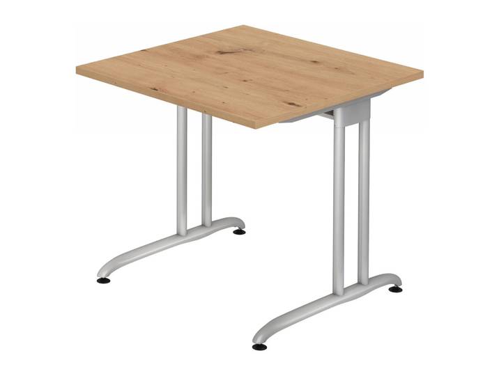 BELA 8 S Schreibtisch 80 x 80 Asteiche