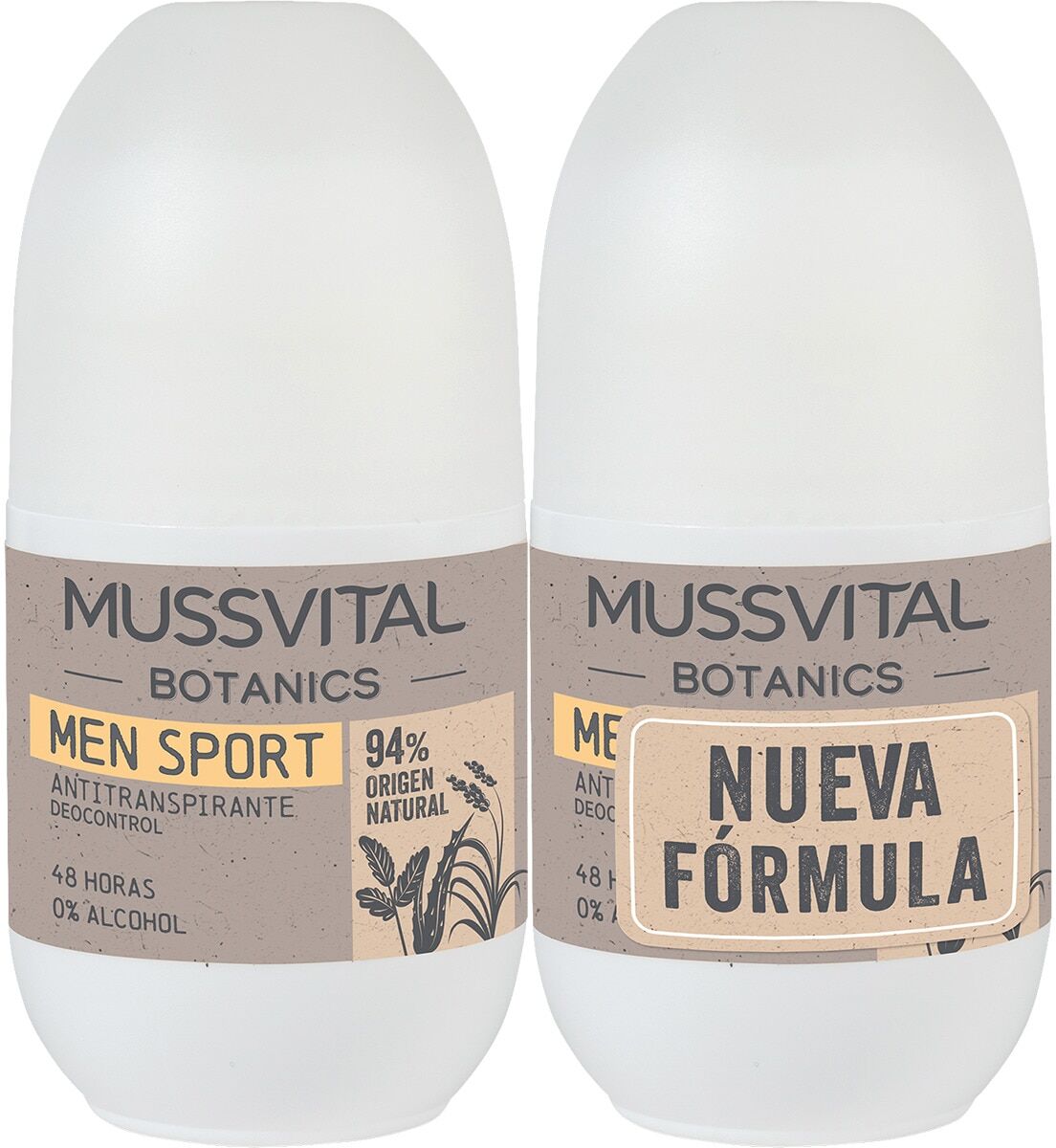 Mussvital Botanics Deodorant Men Sport 2X75 ml