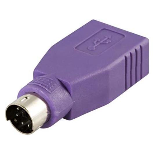 Deltaco USB-81 - PS/2 - USB - Violett (USB-81)