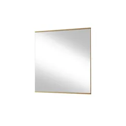 Spiegel 82 x 82 cm  ¦ holzfarben ¦ Glas,Aluminium,Holzwerkstoff,Massivholz ¦ Maße (cm): B: 82 H: 82 T: 2.5