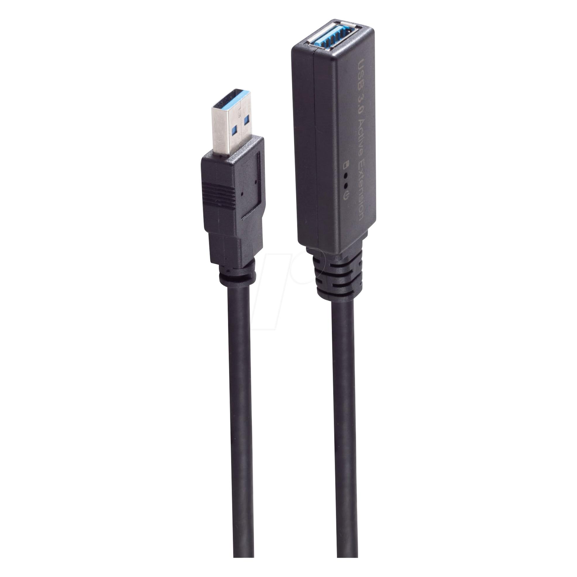 Shiverpeaks -BASIC-S--USB-Typ C--Aktive USB-A Verlängerung, USB 3.0, 5Gbps, 30m (USB 3.2 Gen 1) (BS13-39485)
