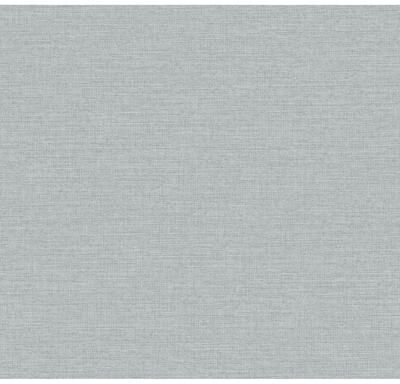 York Wallcoverings Terrene Light Blue Faux Linen Wallpaper - 324 x 27