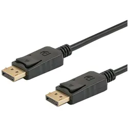 Savio DisplayPort — DisplayPort (2 m), Videokabel, Schwarz